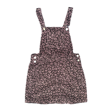 David Jones Black & grey leopard print pinafore - Size 12