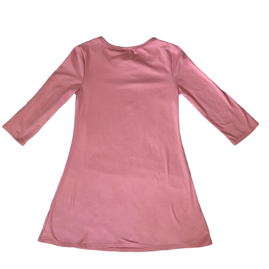 Jenna & Jessie Pink llama dress - Size 8