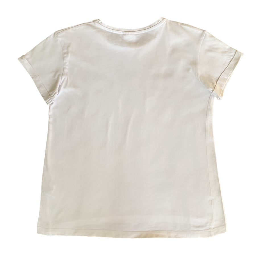 Zara White Love tee - Size 10