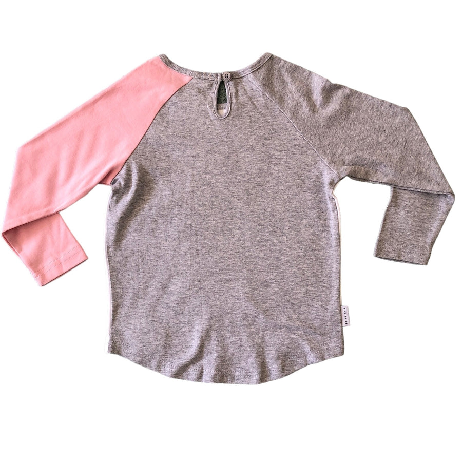 Tiny Tribe White/grey/pink top NWT - Size 6