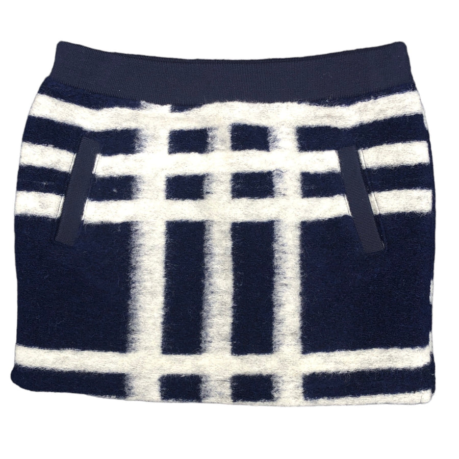 Pumpkin Patch Navy & white felted skirt - Size 8