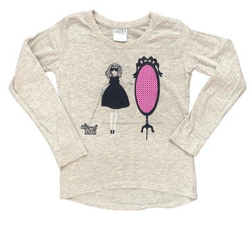 Milky Inc top with girl & dog - Size 6