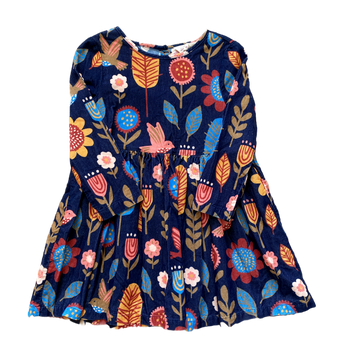 Little Princess Highway bird flower dress - Size 4