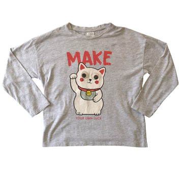 Zara Make your own luck kitty top - Size 9