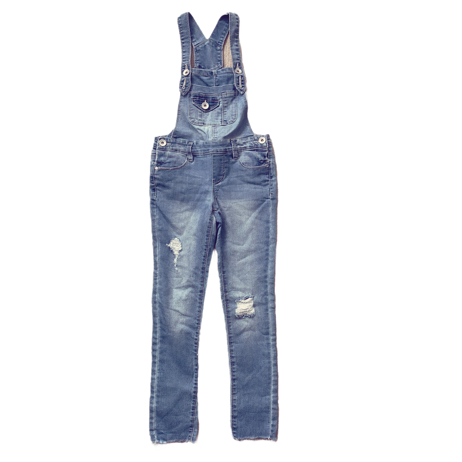 Squeeze Distressed denim overalls - Size 8