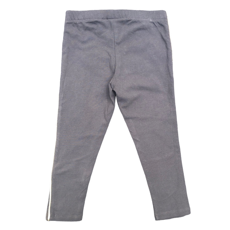 Osh Kosh Grey 3/4 leggings with gold trim - Size 5