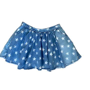 indigo blue skirt with stars lined - Size 4-5