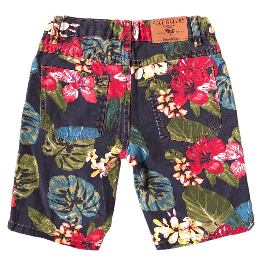 Soul & Glory Denim tropical shorts - Size 3-4