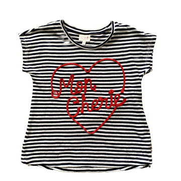 Seed Striped Mon cherie top - Size 6