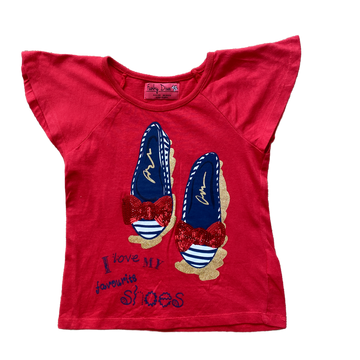 Funky Diva Love my shoes tee - Size 3