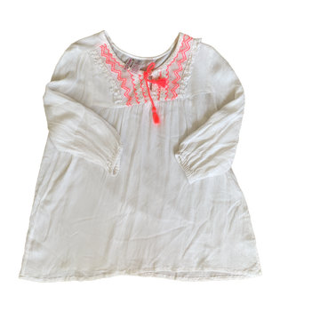 Japna Kids White cheesecloth top - Size 10