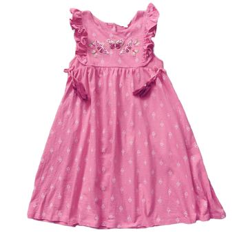 Milkshake Embroidered butterfly dress  - Size 8