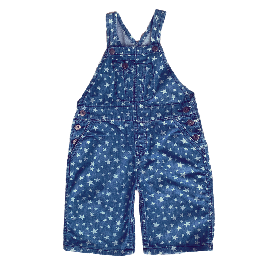 Osh Kosh Denim star short overalls - Size 4