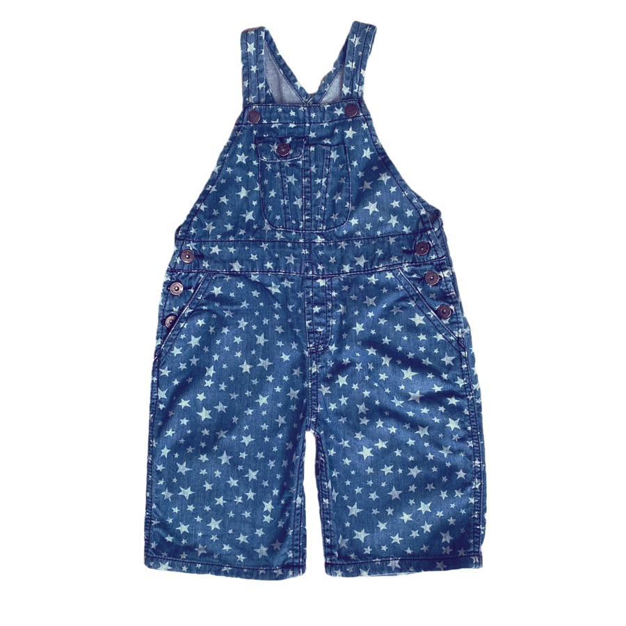 Osh Kosh Denim star short overalls - Size 4