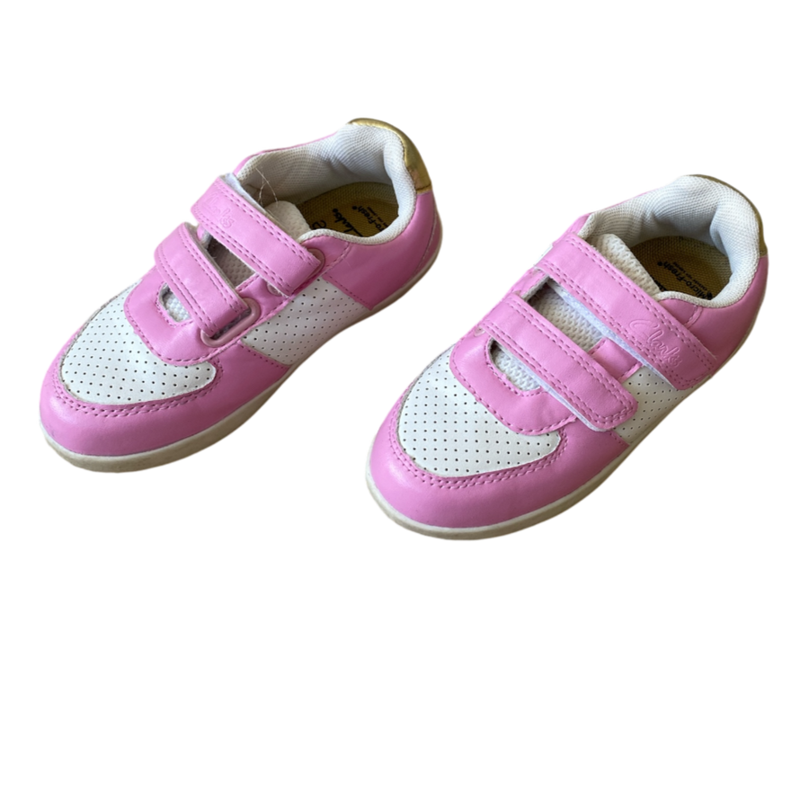 Clarks Pink and White Sneakers US size 9