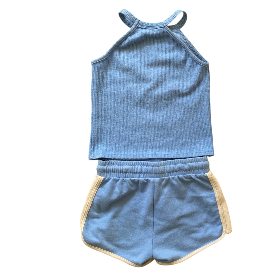 Cotton On Kids Blue Top and Short Set size 3