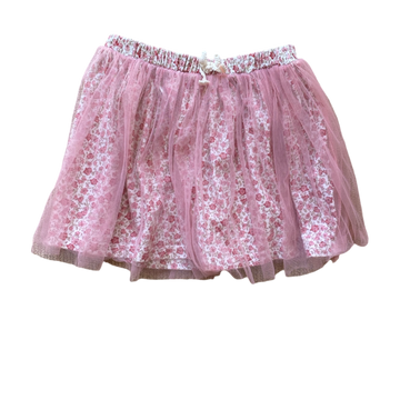 Cotton On Kids Floral Skirt with Net size 3-4