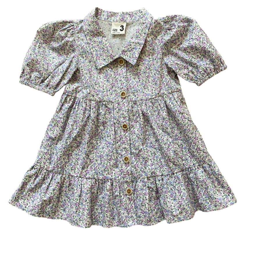 Cotton On Kids Lilac Floral Dress size 3