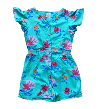 John Lewis Green Floral Playsuit Size 5