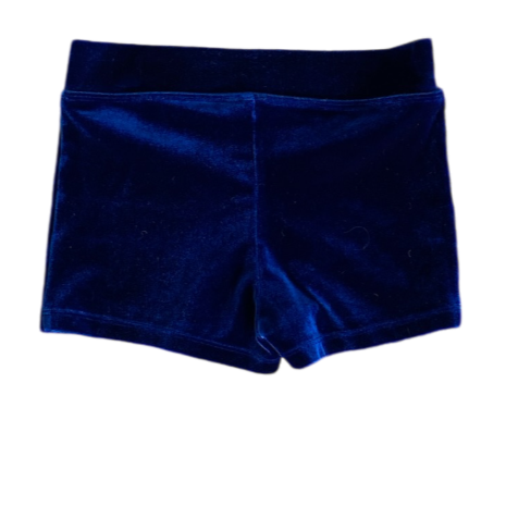 Les CM Navy Velvet Shorts Size 8