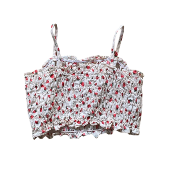 Zara Strawberry crop top  Size 10