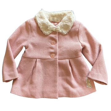 Peter Rabbit pink coat fur collar - Size 2