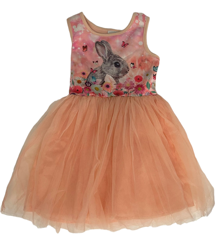 Mango pink bunny dress - Size 3